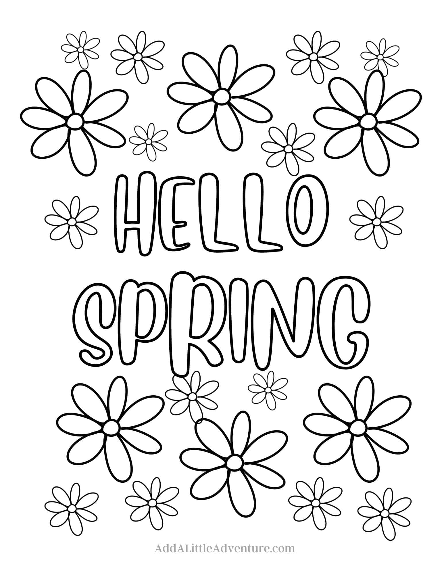 12 Free Printable Spring Coloring Pages Add A Little Adventure