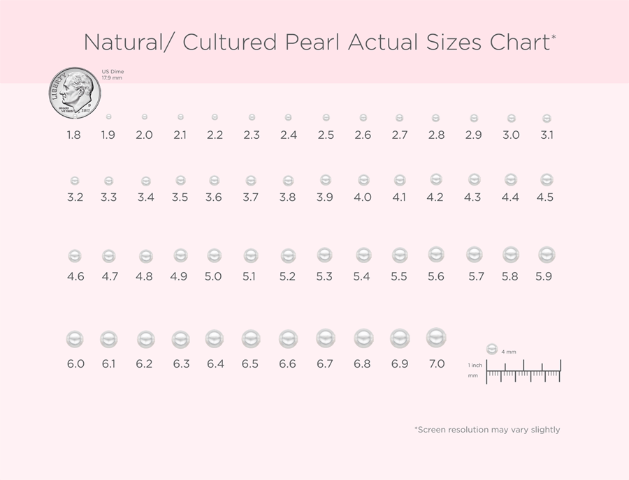 Pearl Size Chart
