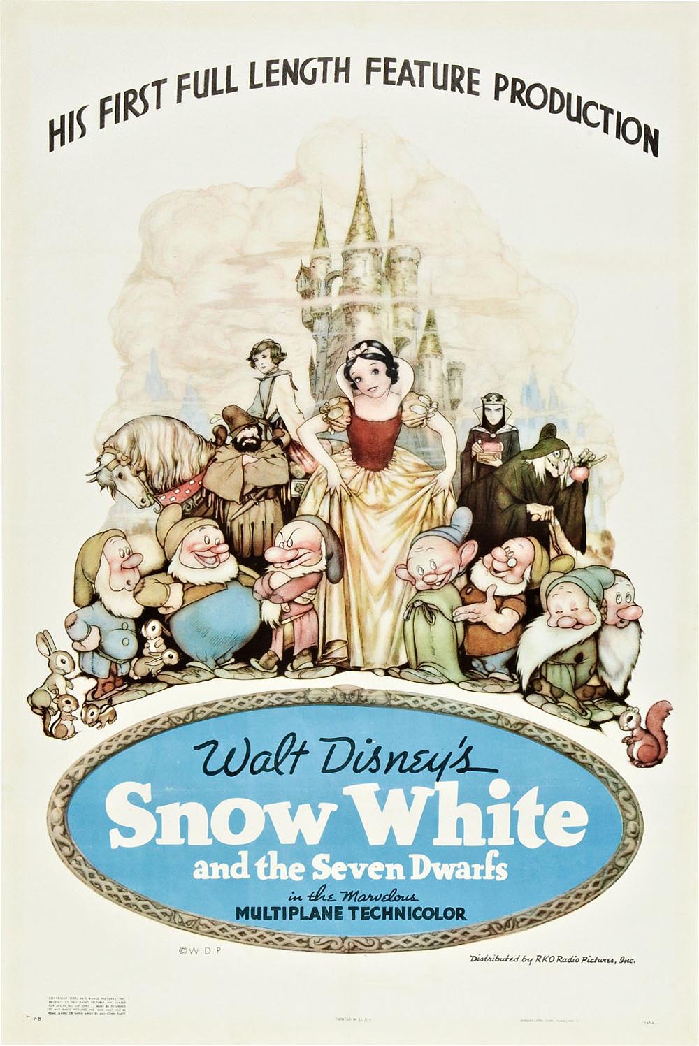 Snow White And The Seven Dwarfs (1937) Feature Length Theatrical