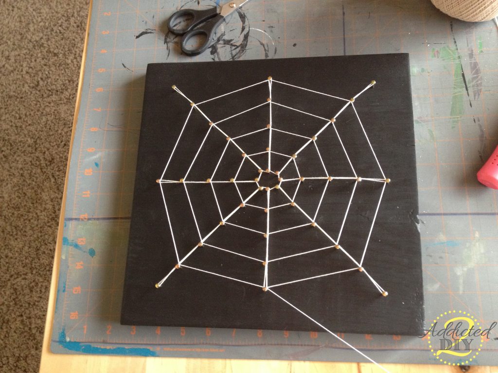 DIY Spider Web String Art Addicted 2 DIY