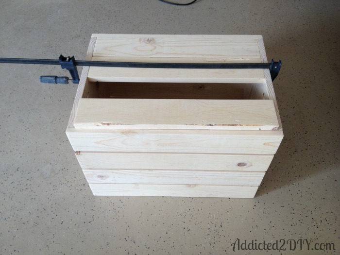 DIY Industrial Wood Crate Toy Box Addicted 2 DIY