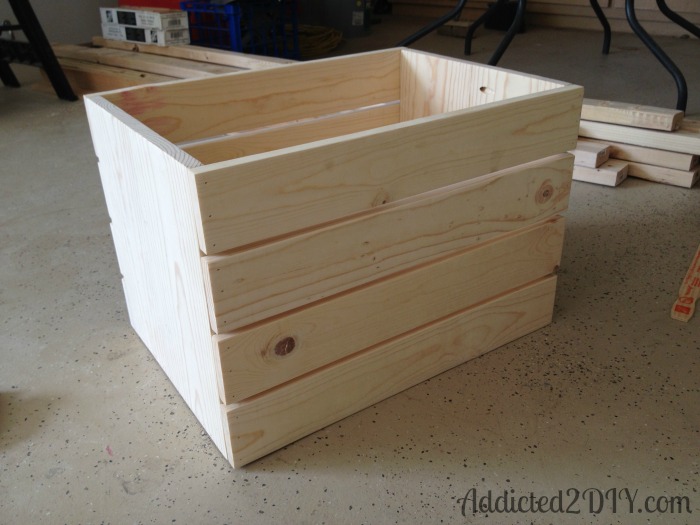 DIY Wood Crate Toy Box