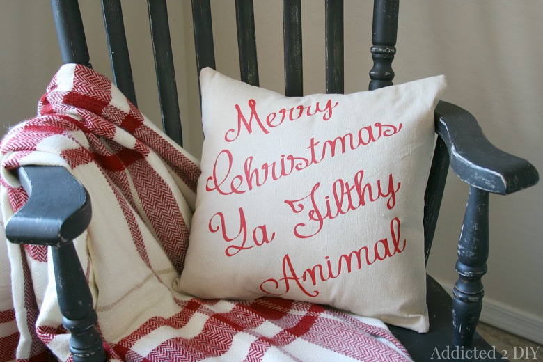 Funny Christmas Movie Quote Pillow