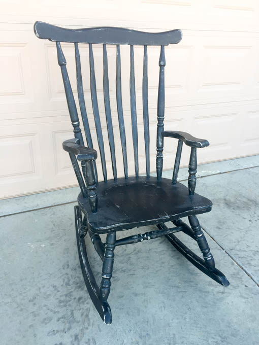 Yard Sale Rocking Chair Makeover Addicted 2 DIY