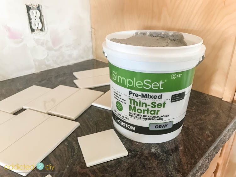 premixed thinset Addicted 2 DIY