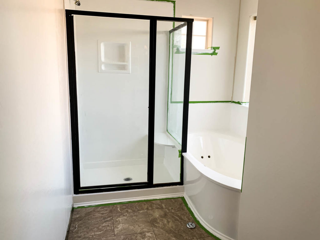 Epoxy Bathtub Paint DoItYourself Fire Shimming Studs For Tub Surround Keep adding coats as