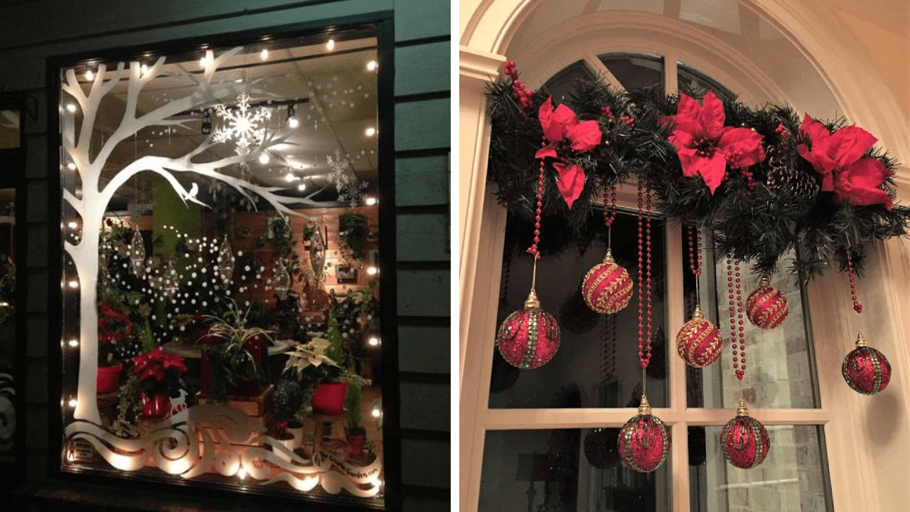 27 Beautiful Christmas Window Ideas for Indoor and Outdoor Addicted