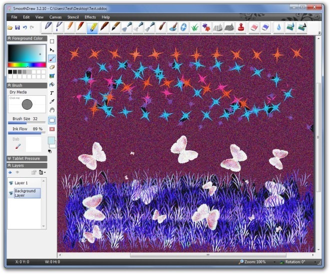 SmoothDraw Digital Painter With Adobe Like Layers Support