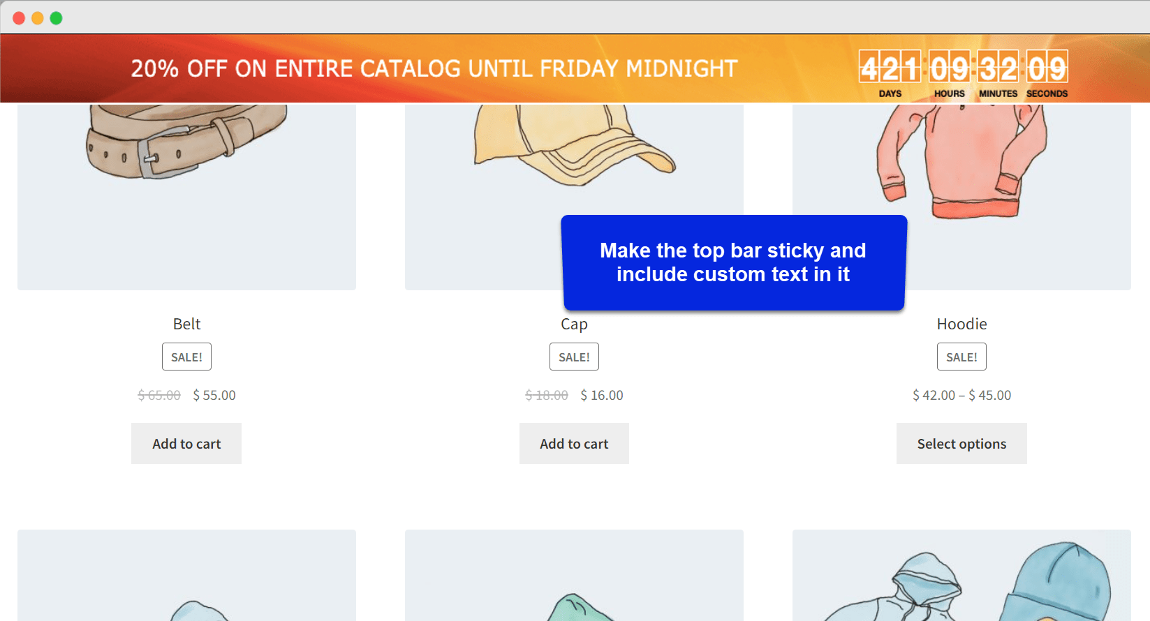 Top Bar plugin for & WordPress Addify
