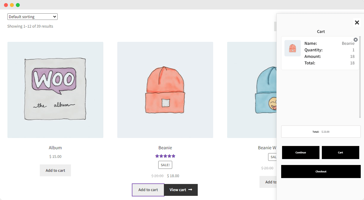 FREE Side Cart Plugin by Addify