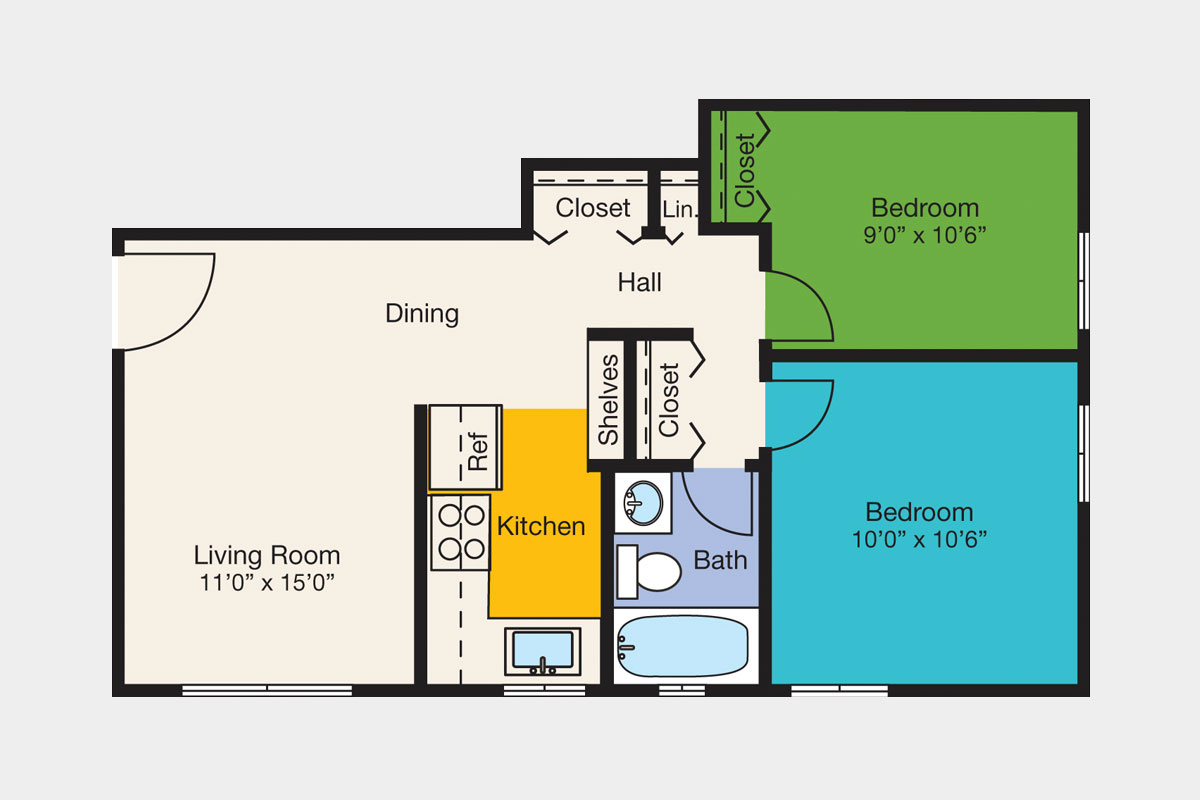 Addison Chapel Apartments Floor Plans