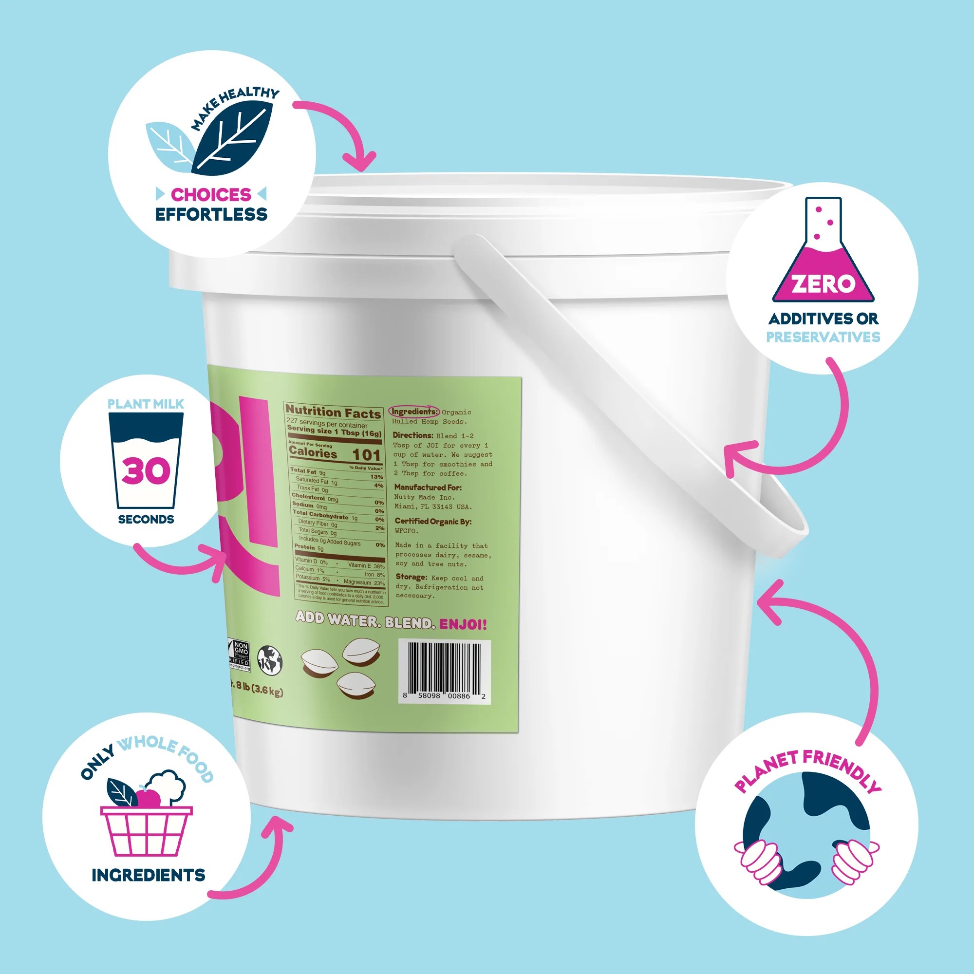 Organic Hemp Milk Base Bulk JOI