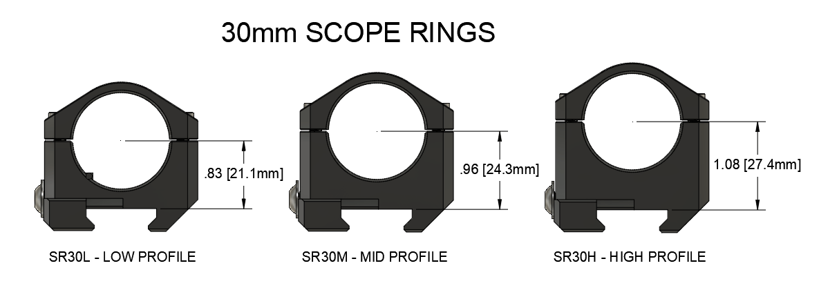 30mm Precision Scope Rings Medium – Addley Precision