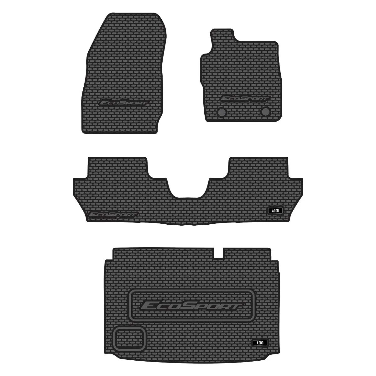 Ford EcoSport Full Set Rubber Mats Car Mats ADDO Auto