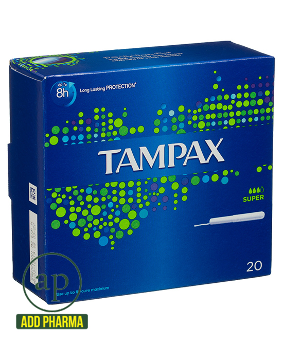 Tampax Super Tampons Pack of 20 AddPharma Pharmacy in Ghana