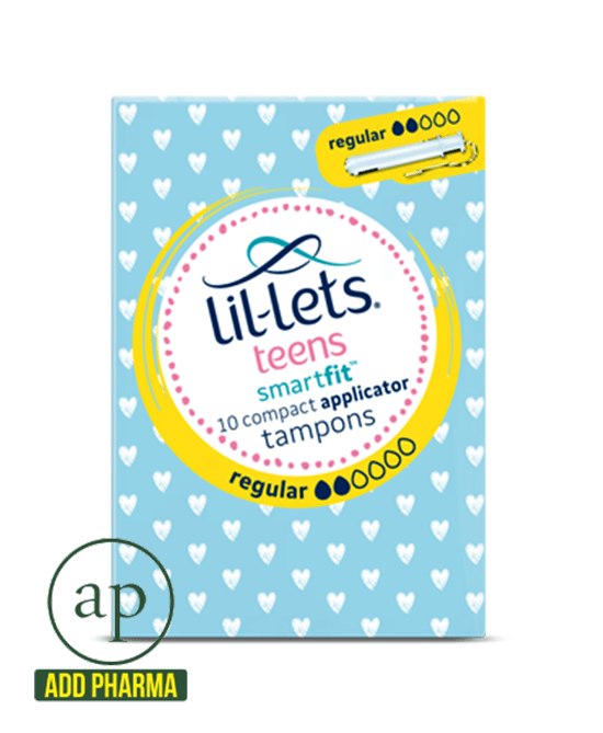 LilLets teens Applicator Tampons Regular Pack of 10 AddPharma
