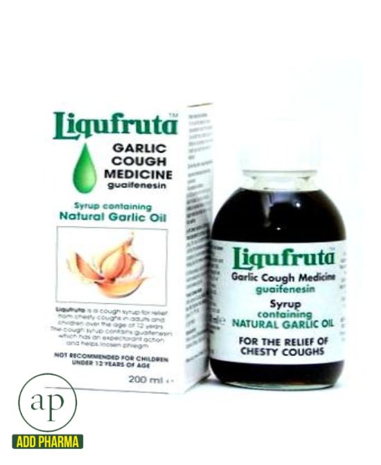 Liquifruta Garlic Cough Medicine 200ml AddPharma Pharmacy in Ghana