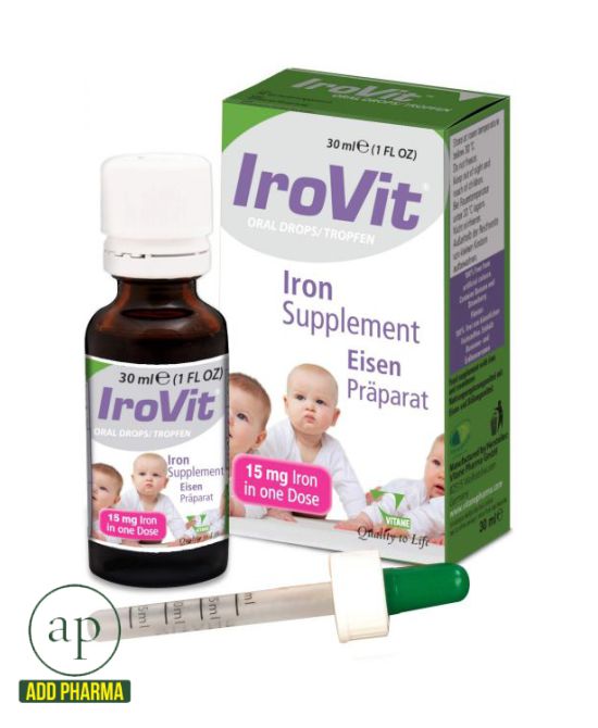 Irovit Iron Supplement Oral Drops 30 Ml AddPharma Pharmacy in Ghana