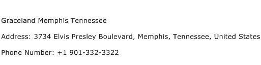 Graceland Memphis Tennessee Address, Contact Number of Graceland