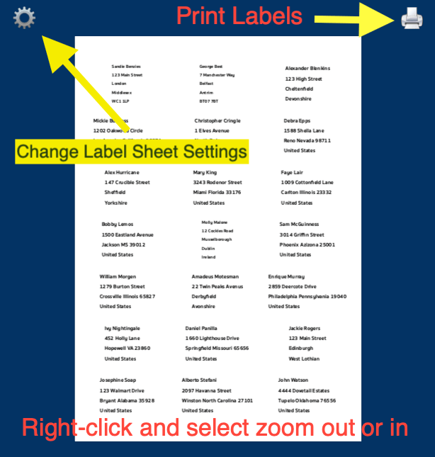 How To Print Address label Sheets Address Labels