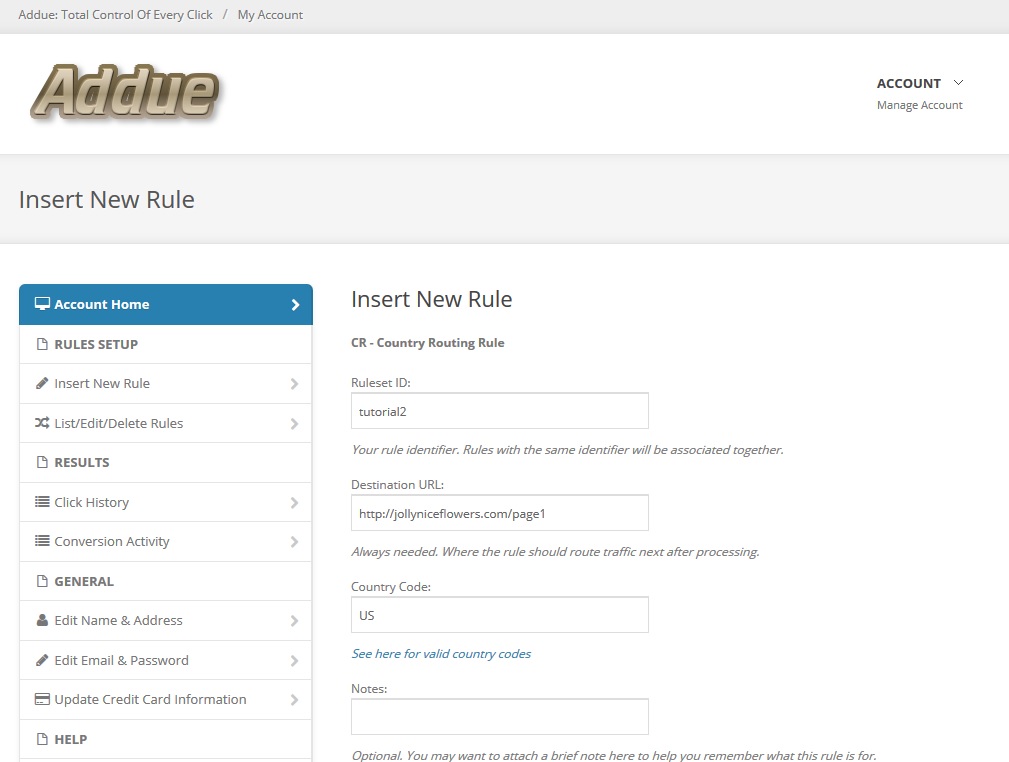 Traffic Routing on Addue 1 Routing website traffic by geography