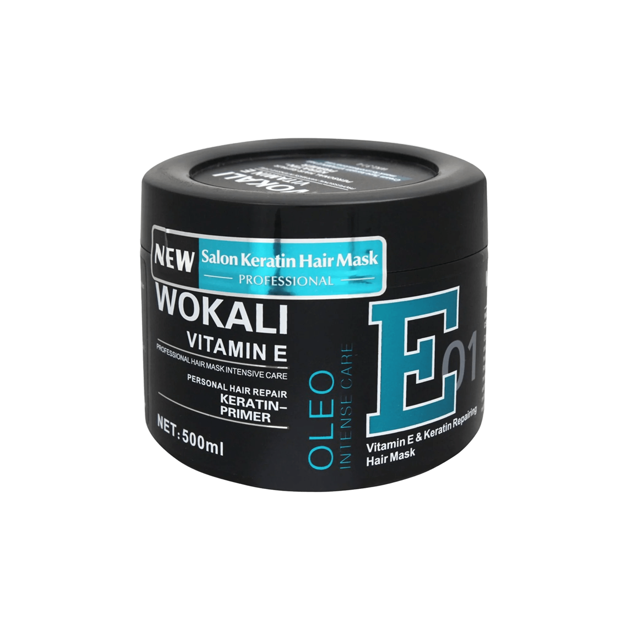 Wokali Vitamin E Blue E01 Hair Mask 500ml by Hayat Market