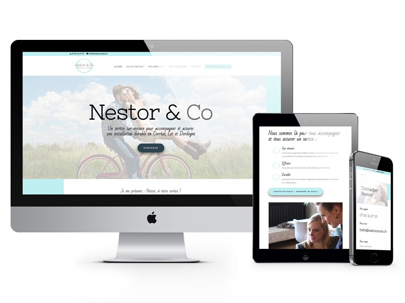 Création de site Nestor & co, facilitateur de nouvelle vie Adékoi