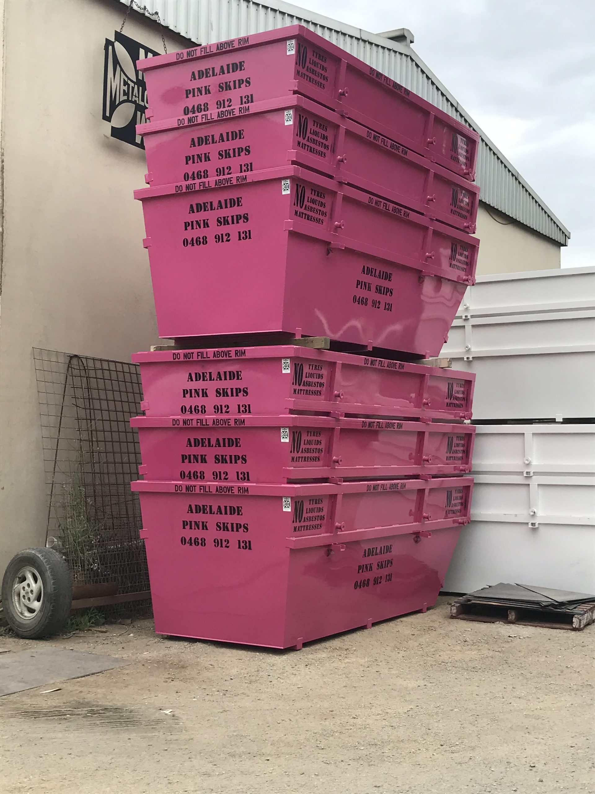 Skip Bins Adelaide Pink Skips