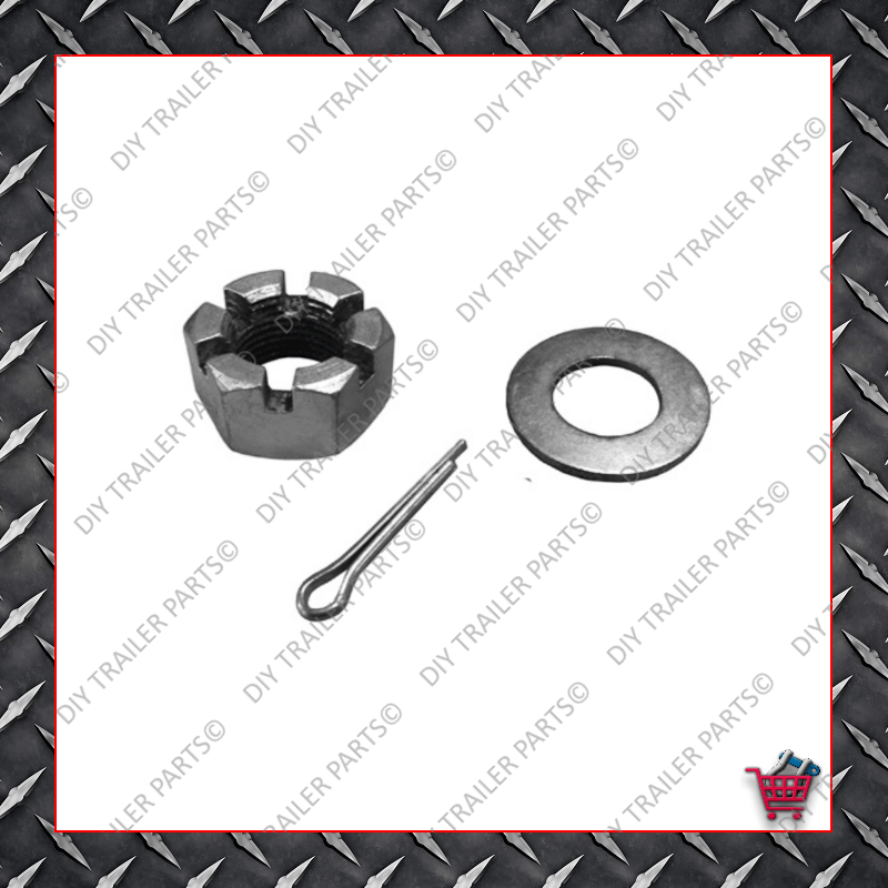 3/4" Castle Nut, Pin & Washer Set Adelaide Trailer Shop