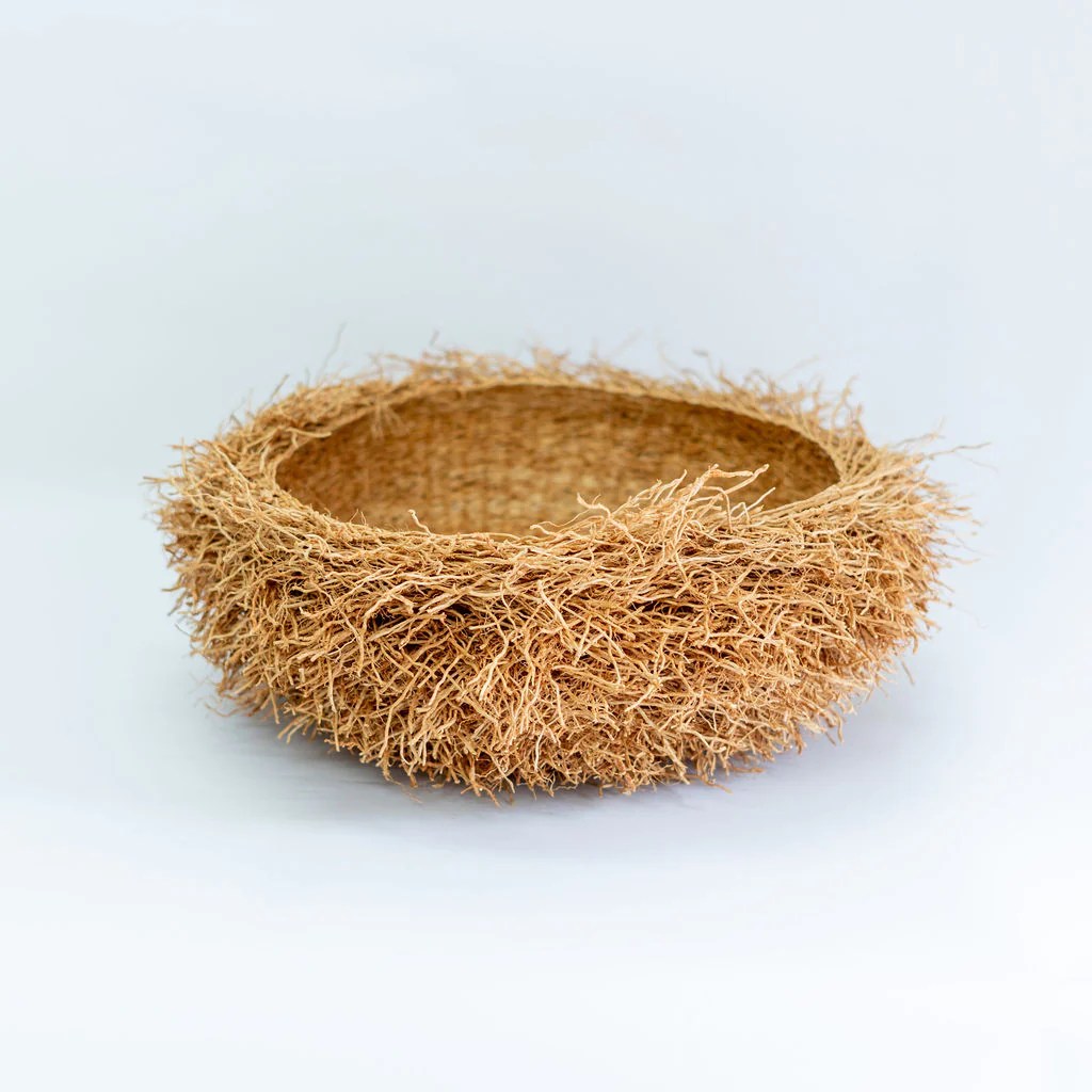 Vetiver Basket Medium Natural Shop Adele Catherine