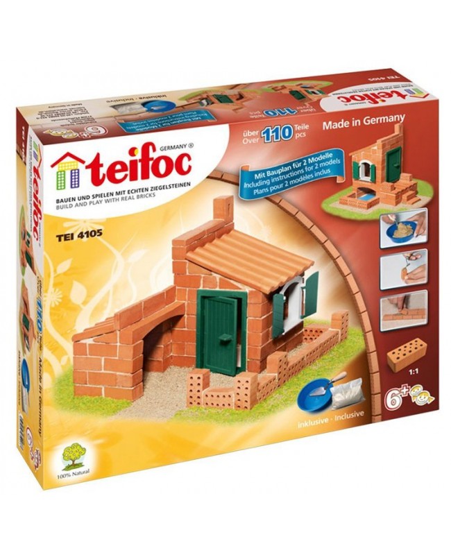 Jeu de construction en brique de moulin à eau / maison