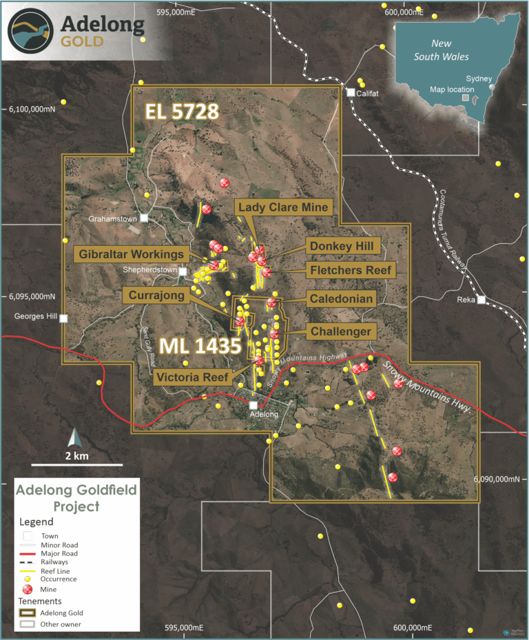 Adelong Goldfield, NSW Adelong Gold