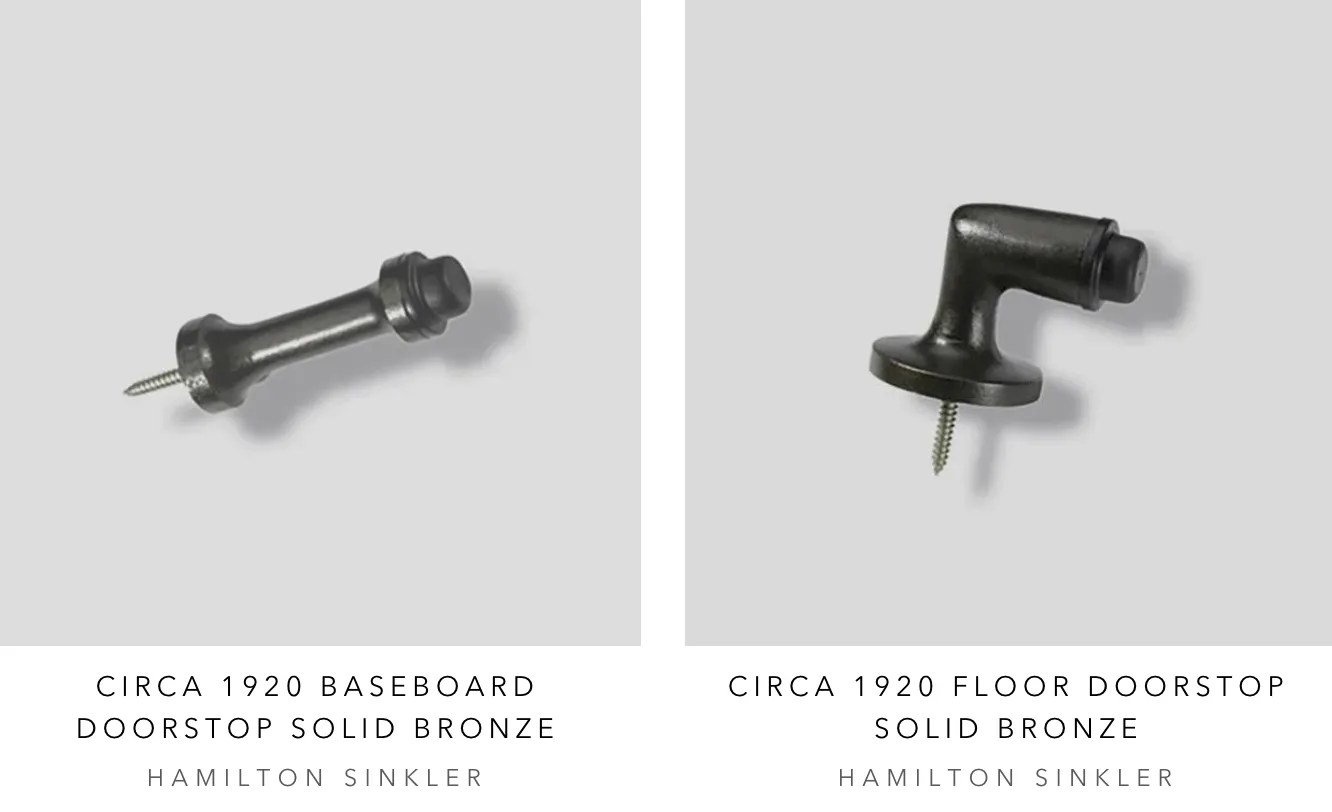 Period Reproduction Bronze Doorstops by Hamilton Sinkler ADH Fine