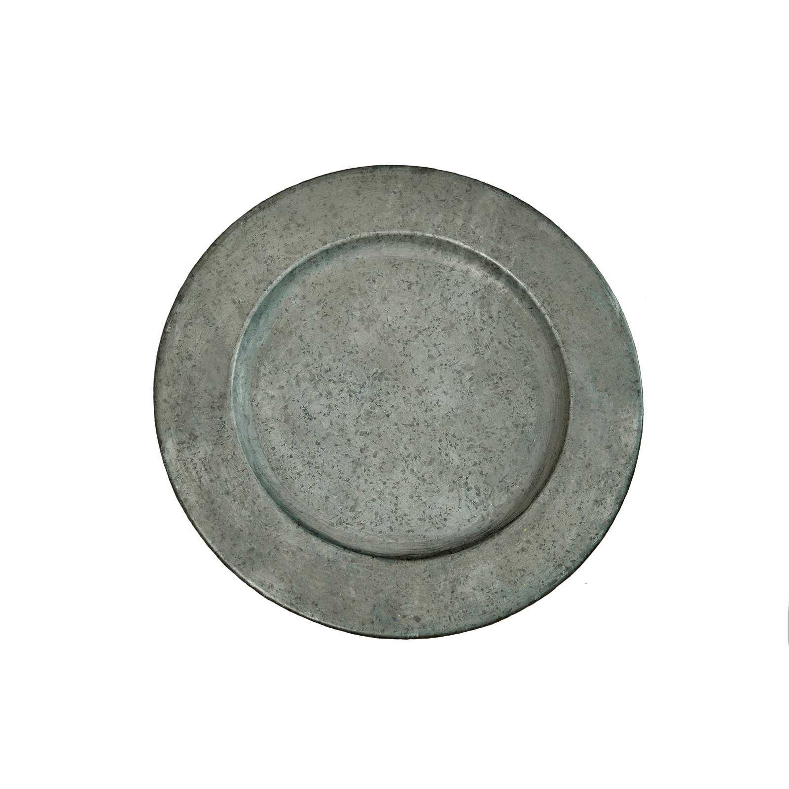 Rustic Metal Charger Dark Silver Adhore's Team Portal