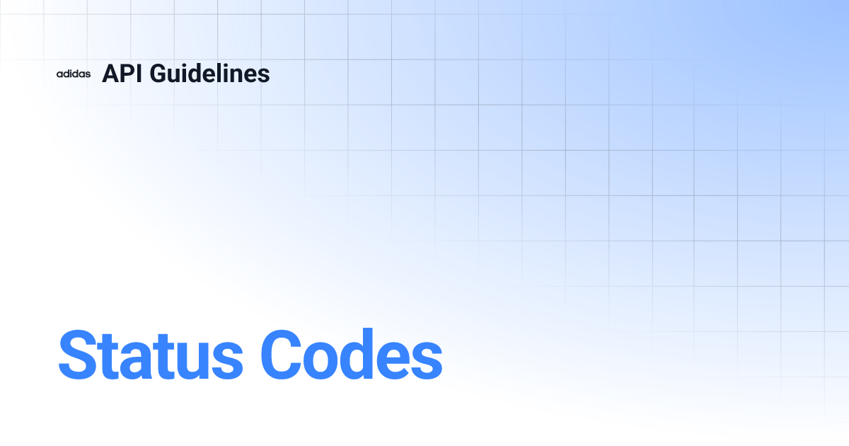 Status Codes API Guidelines