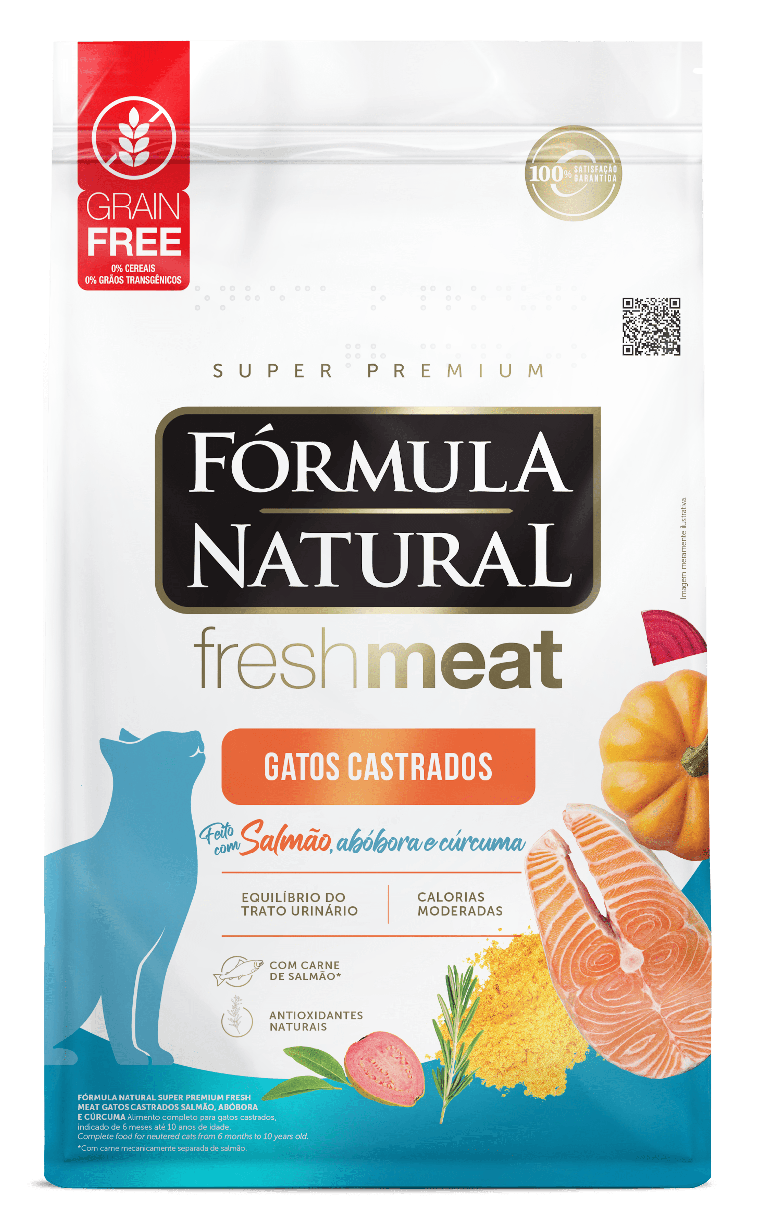 Fórmula Natural Fresh Meat Neutered Cats Salmon Flavor Adimax
