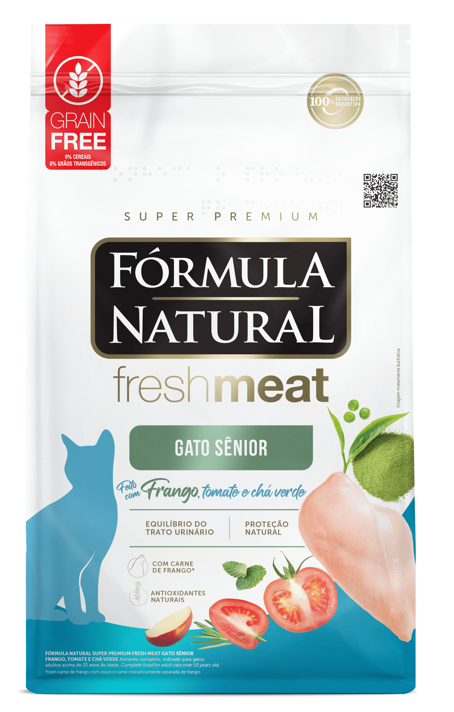 Fórmula Natural Fresh Meat Gatos Sênior Adimax. Alimentos para cães e gatos.