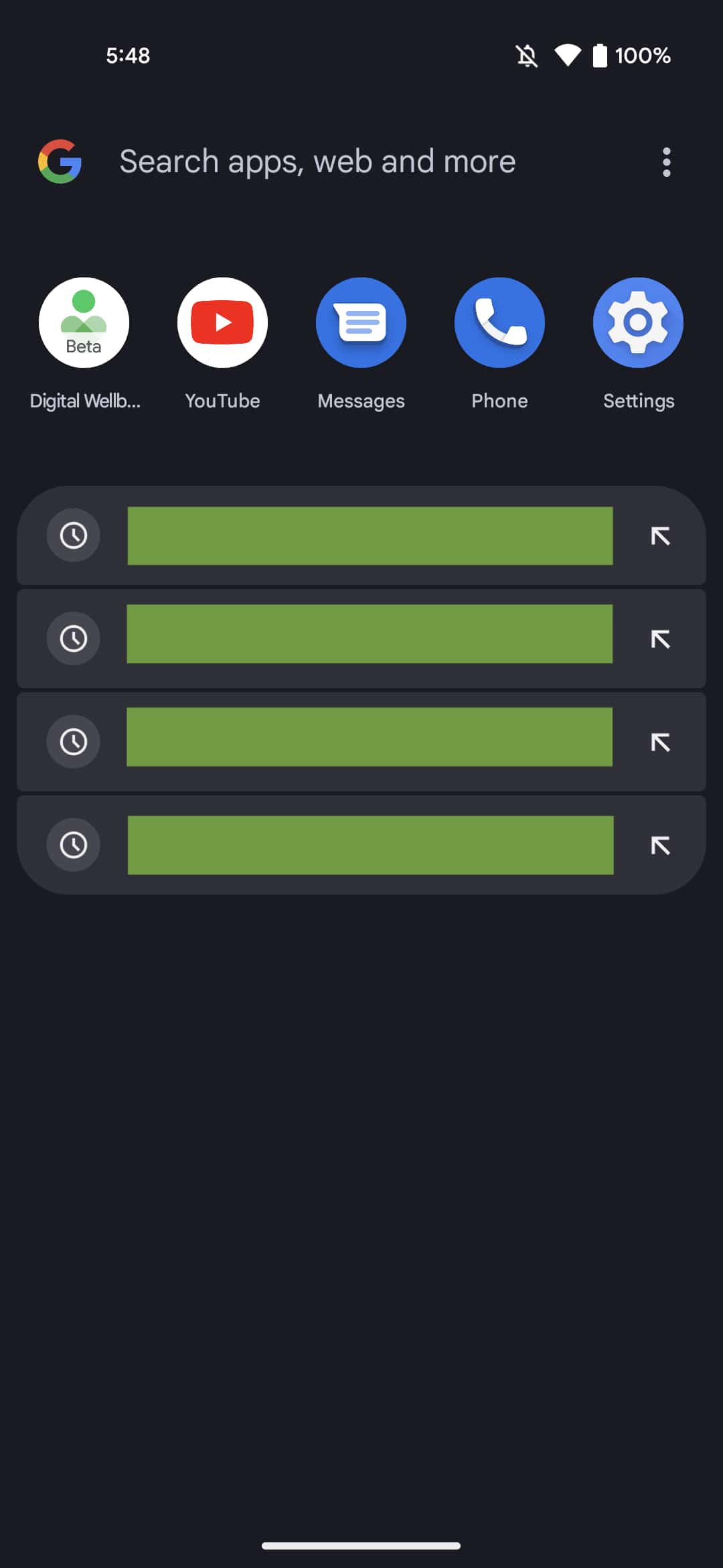The new unified Pixel Launcher search disappears after the Android 13 upgrade new unified Pixel Launcher