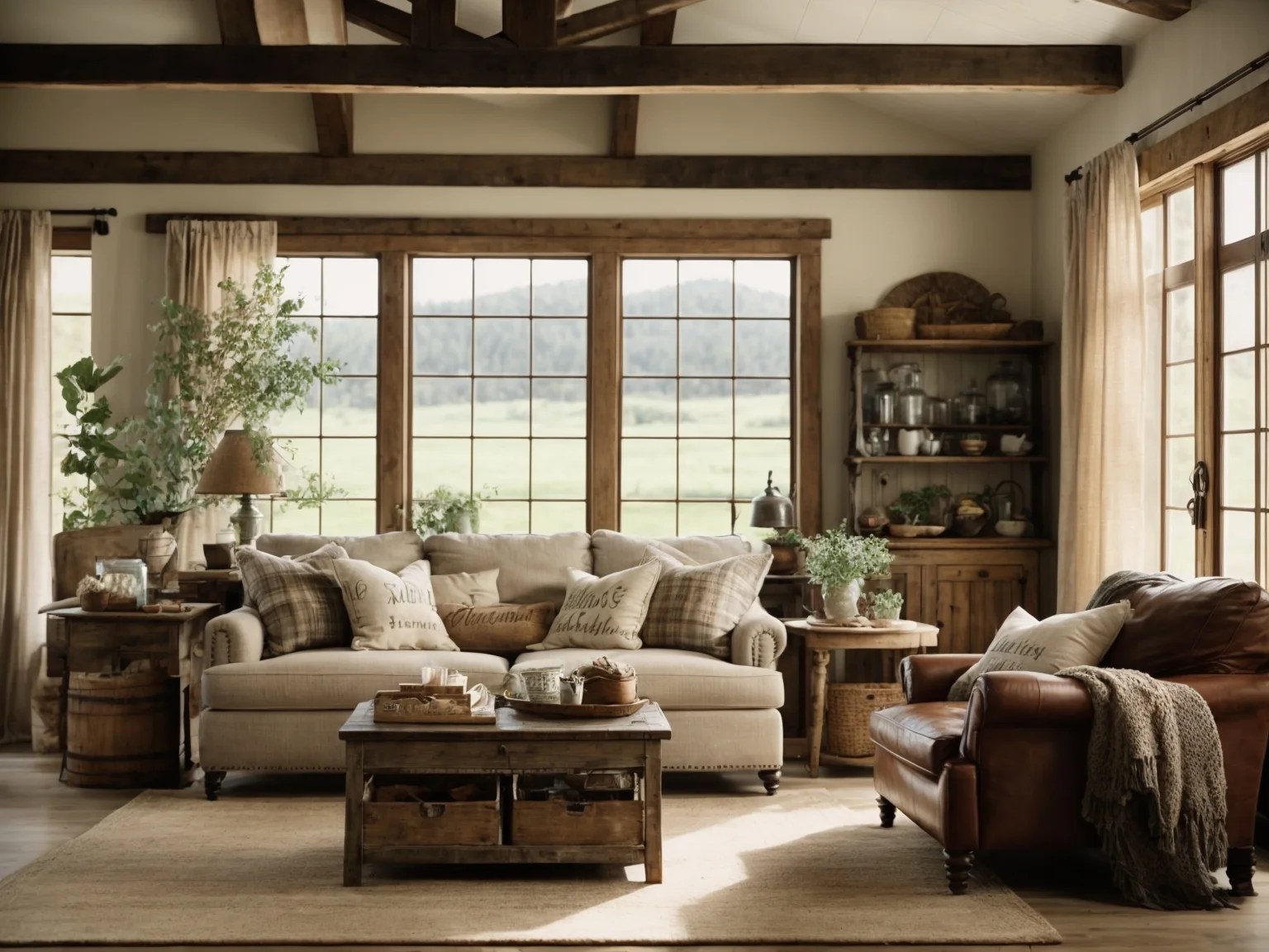 Rustic Farmhouse Living Room Ideas A Cozy and Charming Decor
