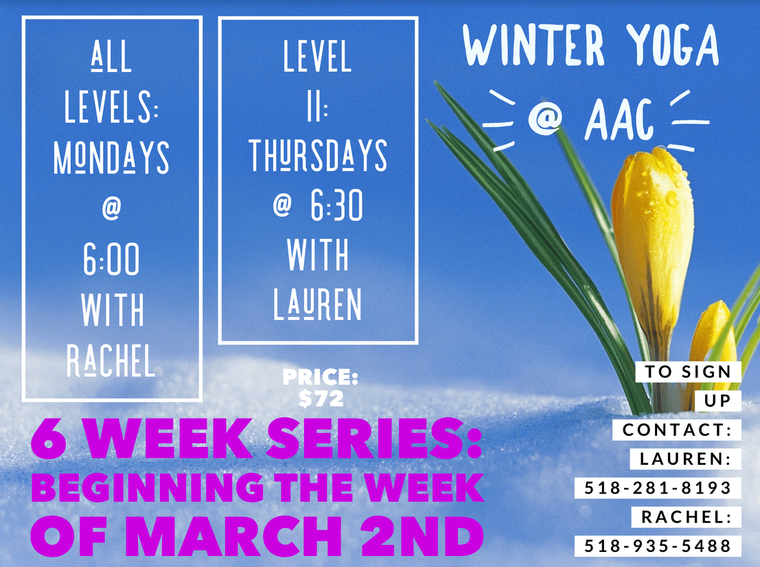 Yoga classes in Ballston Spa at AAC Family Wellness (Chiropractic)