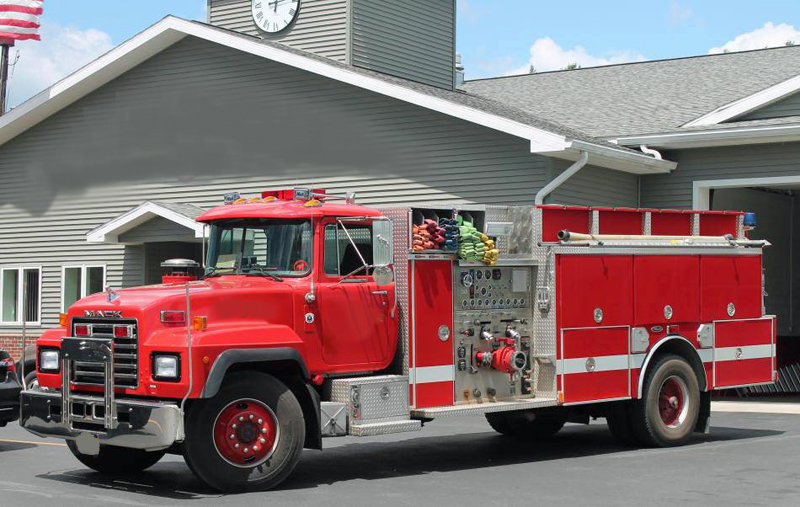 1996 Mack/ 4 Guys 1500 GPM pumper Adirondack Fire Equipment website