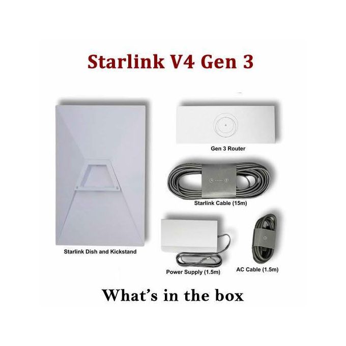 Starlink Gen 3 Standard Kit V3 Kit HighSpeed LowLatency