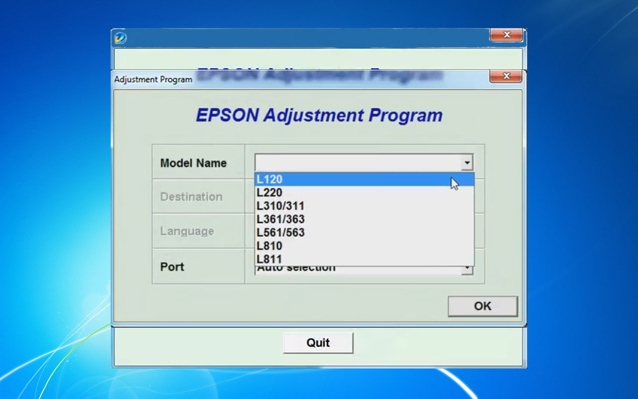 Epson L120 Adjustment Program Epson Adjustment Program
