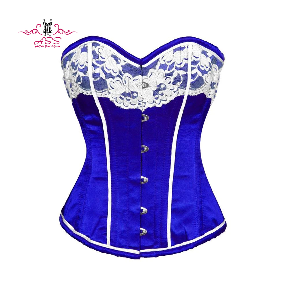 Sexy Strapless Princess Gothic Vintage Bustier Corset with Lace Corset