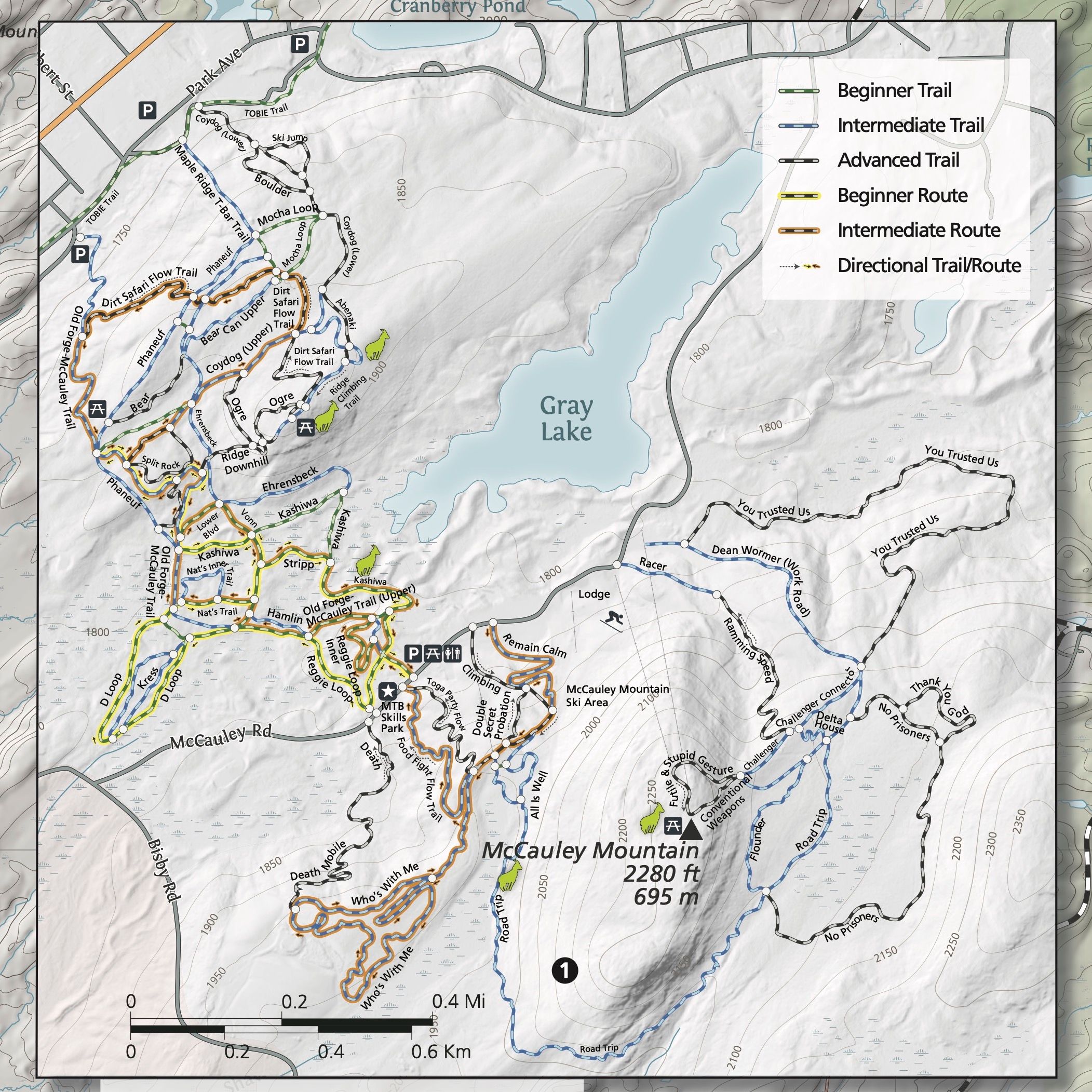 Green Goat Old Area Outdoor Adventure Map Adirondack Mountain Club