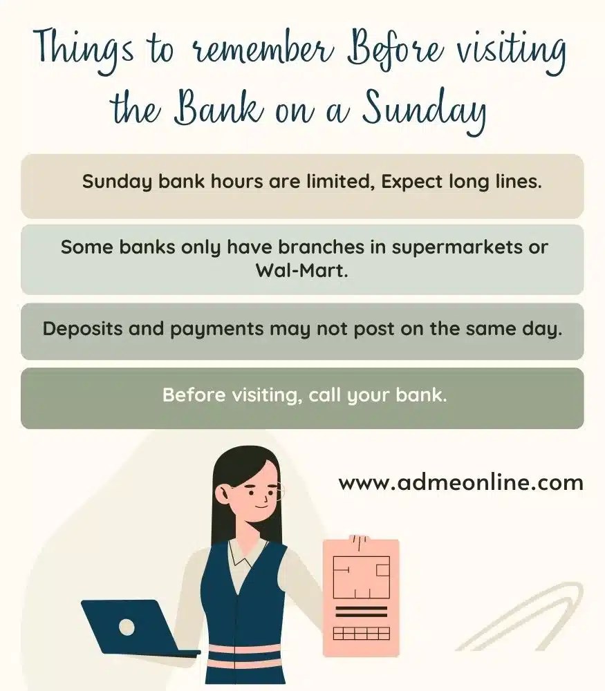 Which Banks are Open on Sunday? Bank Transactions on Sunday