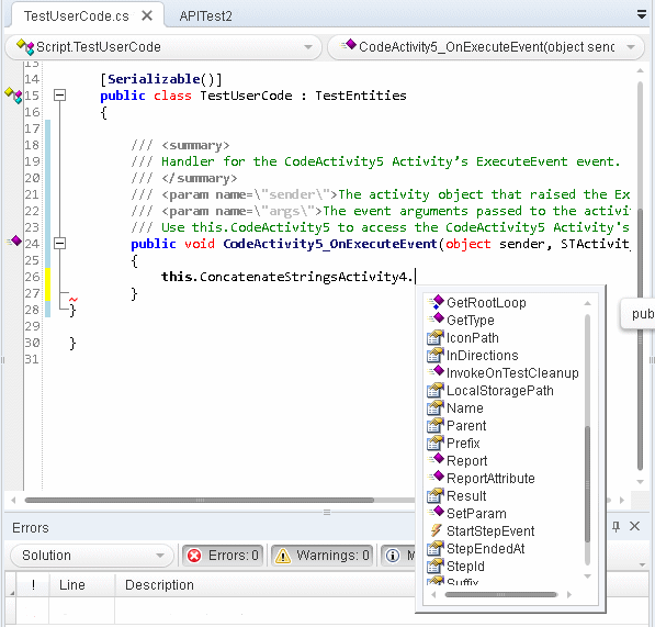 Access and set the value of step input, output, or checkpoint properties