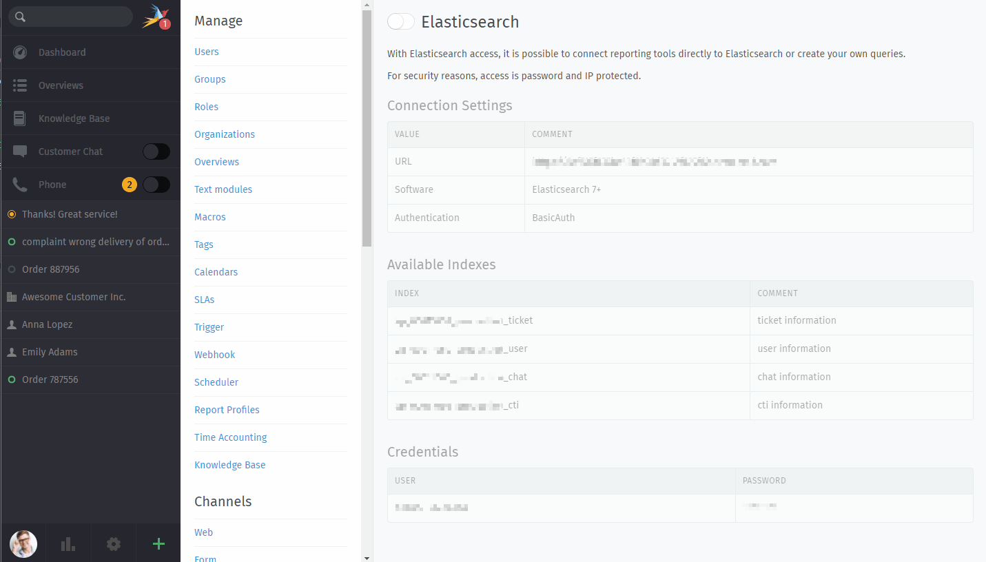 Elasticsearch (SaaS) — Zammad documentation
