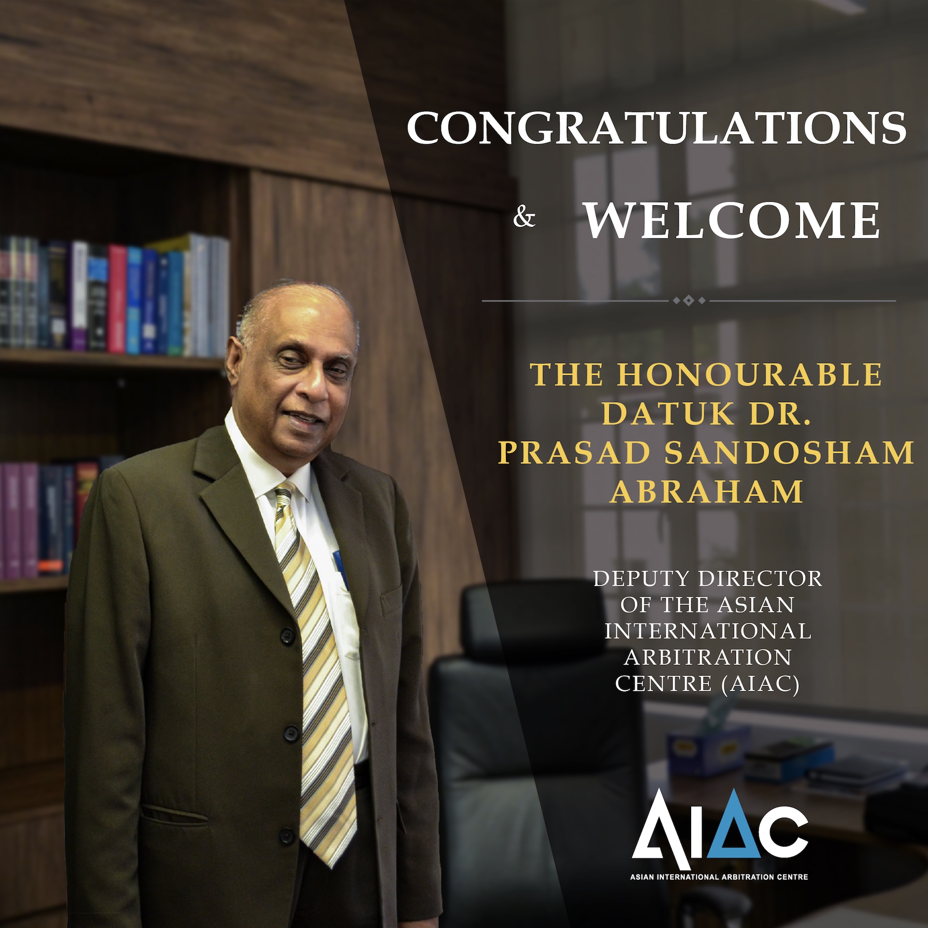 AIAC Appointment of the Deputy Director of the Asian