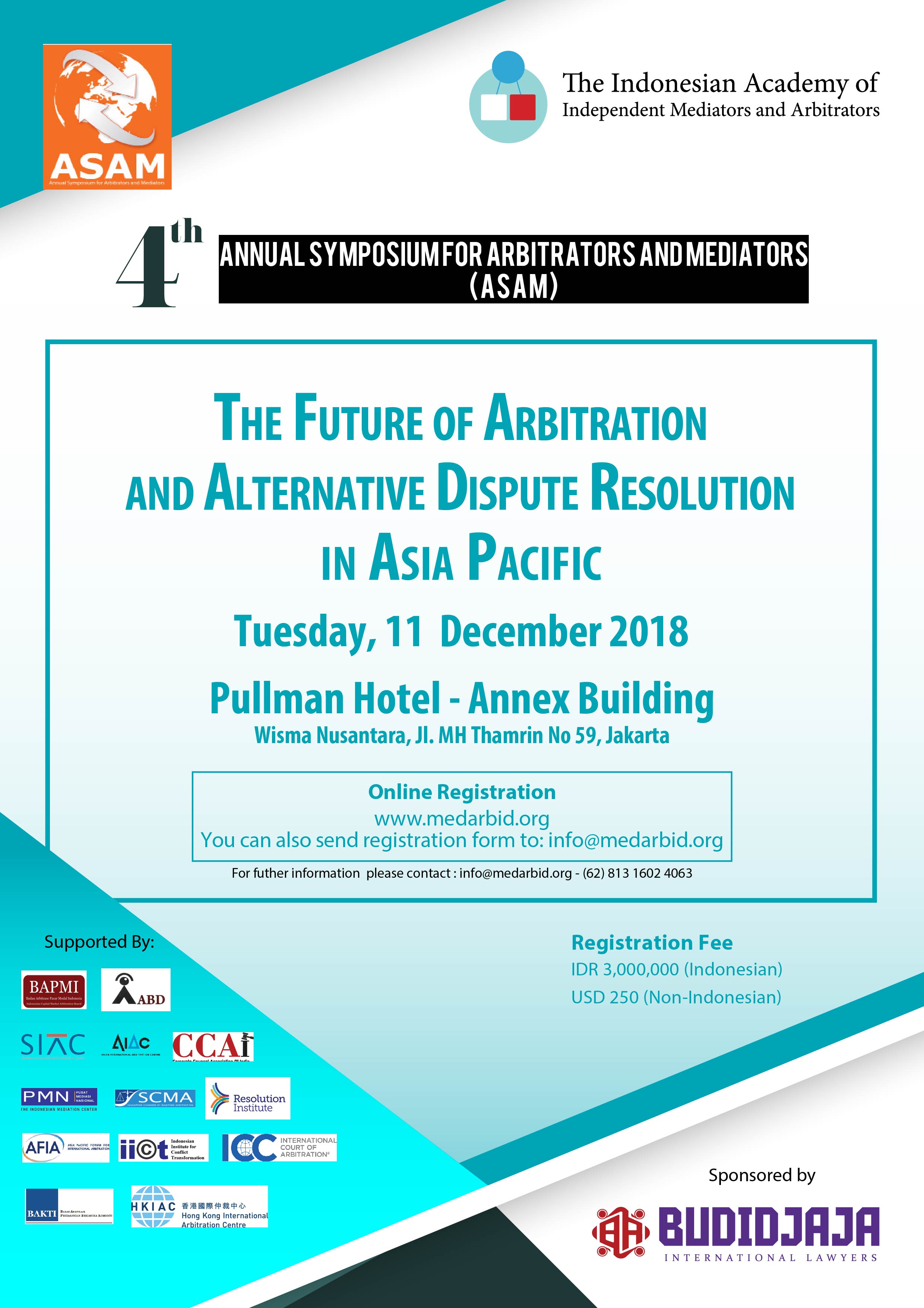 AIAC 4th Annual Symposium For Arbitrators and Mediator